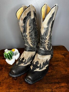 Stetson Outlaw Wings Biker Western/Biker boot